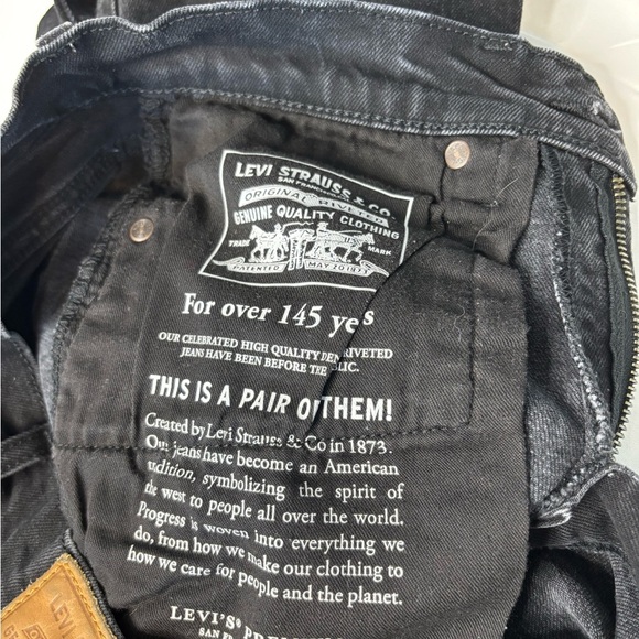 Levi’s Men’s Original Fit Jeans – Black – Size 28x30 - Picture 10 of 15
